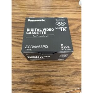 Panasonic Mini DV Tapes‎ Sealed AY-DVM63PQ Sony/Canon/Fuji Etc. Camcorders
